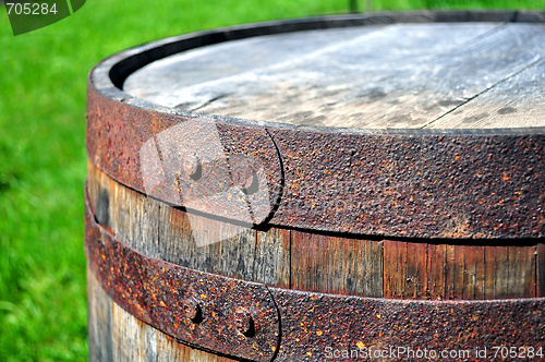 Image of Old rusty barrel