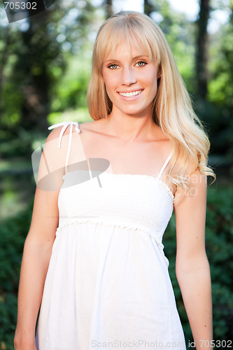 Image of Happy beautiful girl