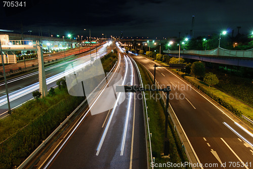 Image of night highway