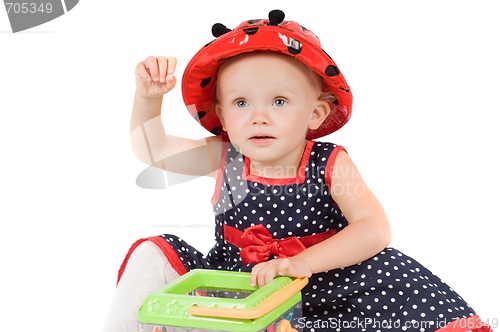 Image of Little girl in studio