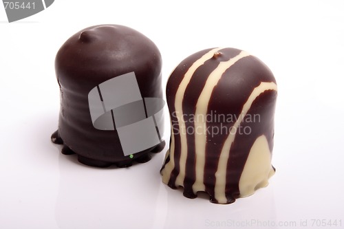 Image of Chocolate covered meringue confection