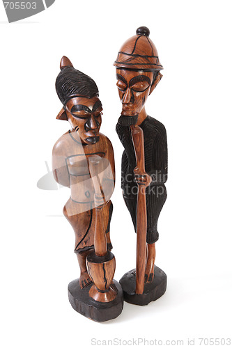 Image of Gambian wood carving.