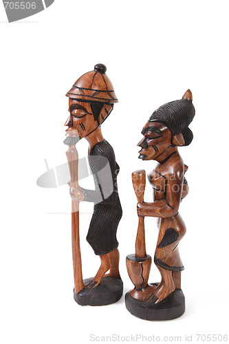 Image of Gambian wood carving.