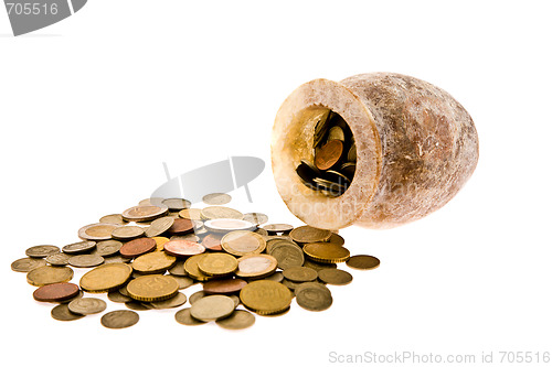 Image of Pot with money