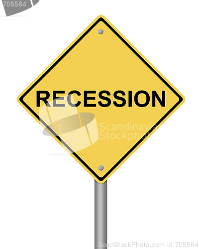 Image of Warning Sign recession