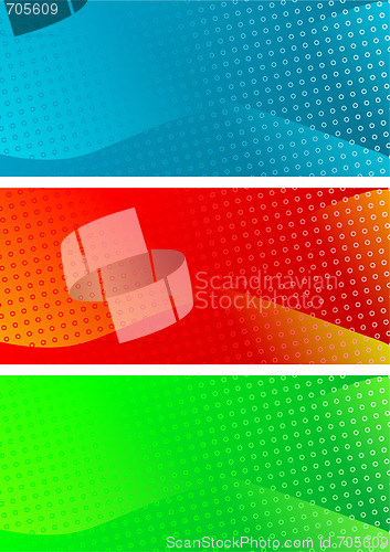 Image of Set of abstract banners