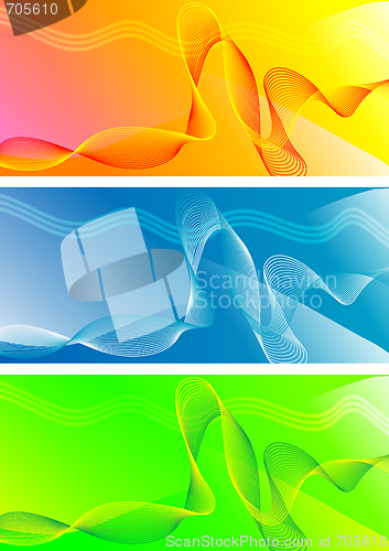 Image of Set of abstract banners