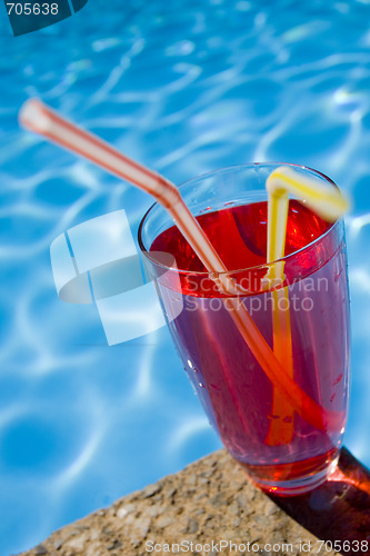 Image of Red Poolside Cocktail