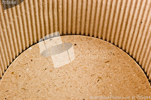 Image of Interior of a corrugated cardboard container