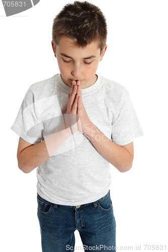 Image of Spiritual boy praying