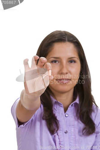 Image of Young Woman Offering A Pill