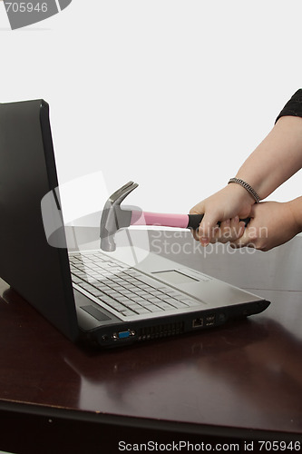 Image of Smashing computer