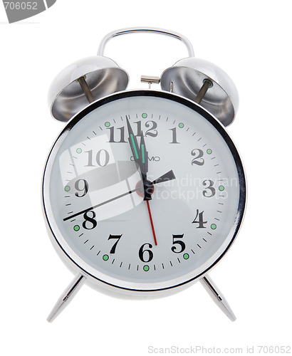 Image of Silver alarm clock