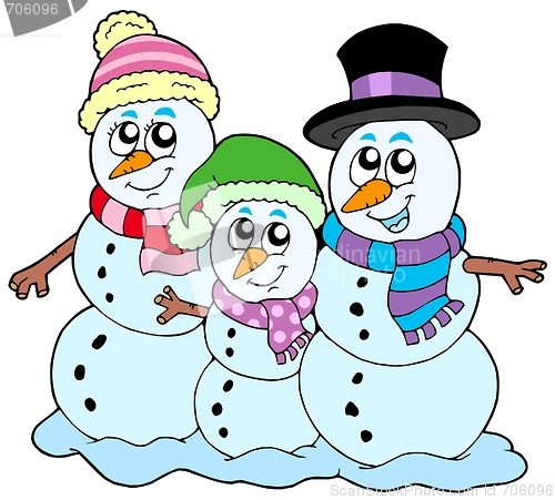 Image of Snowman family