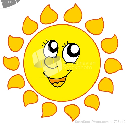 Image of Cartoon smiling Sun
