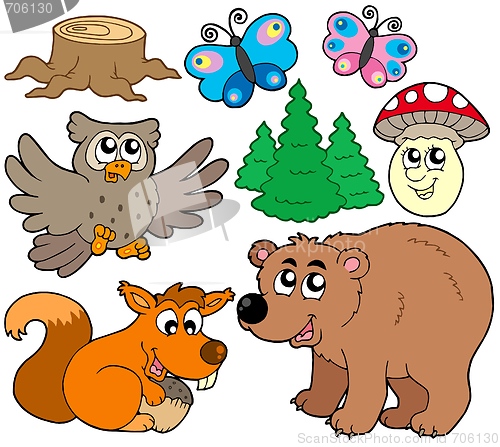 Image of Forest animals collection 3