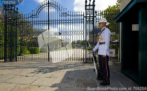 Image of royal guard in bangkok