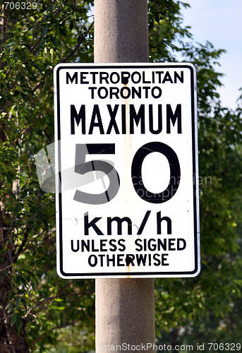 Image of Speed limit sign