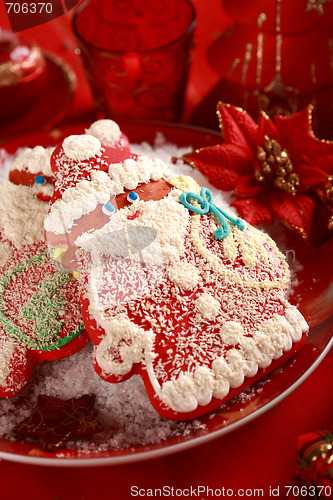 Image of Gingerbread Santa Claus for Christmas
