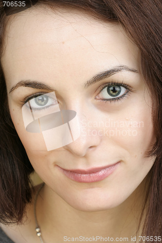 Image of Woman with green eyes