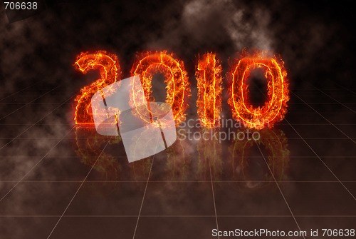 Image of 2010 burning fire numbers