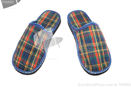 Image of Checked slippers