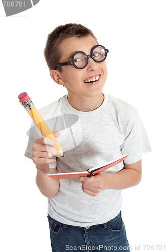 Image of Student with glasses geek