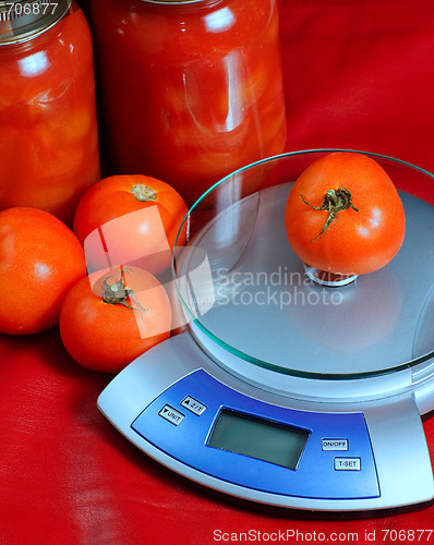 Image of Weighed Tomatoes