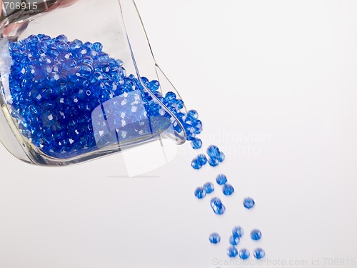 Image of Pouring Plastic Colored Beads