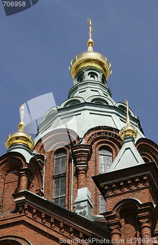 Image of Uspenski Russian Orthodox cathedral, Helsinki, Finland 