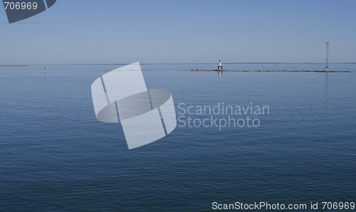 Image of Empty deep blue sea