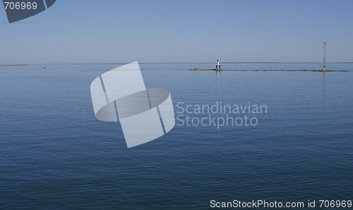 Image of Empty deep blue sea