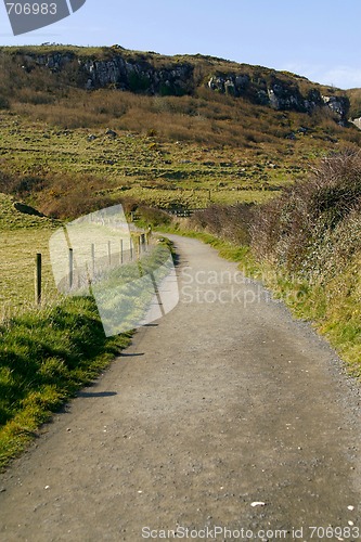 Image of Hillside road in Antrim, Northern Ireland