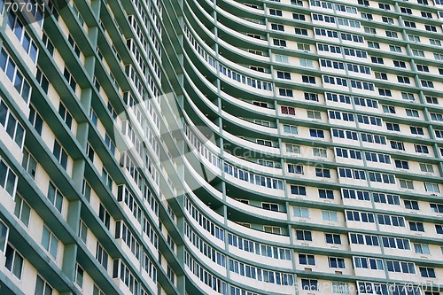 Image of Huge apartment building complex in Havana, Cuba