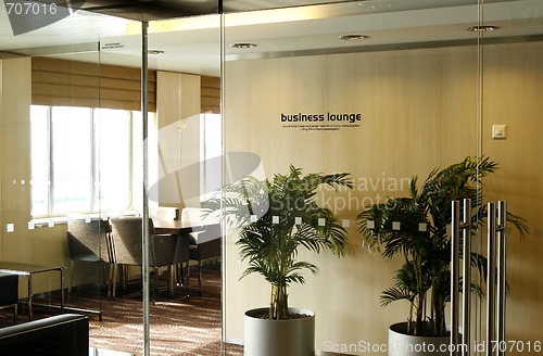 Image of First Class Business Lounge area in the airport
