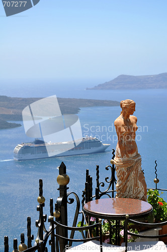 Image of Santorini island