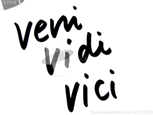 Image of veni, vidi, vici