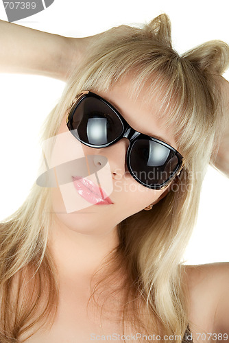 Image of blond in sunglasses