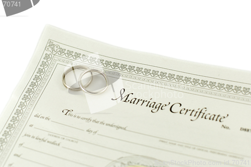Image of Marriage certificate
