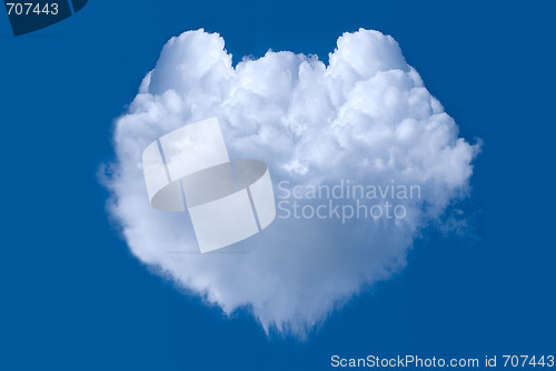 Image of Cloud shaped heart