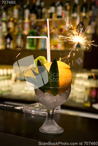 Image of Coctail with sparks