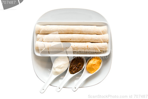 Image of Flat cake and spices