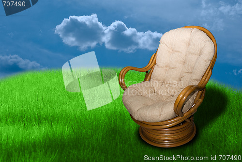 Image of wicker chair 