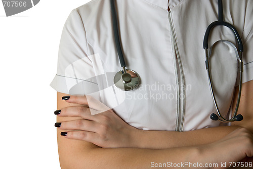 Image of female doctor uniform 