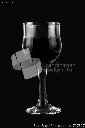 Image of black and white wine glass 