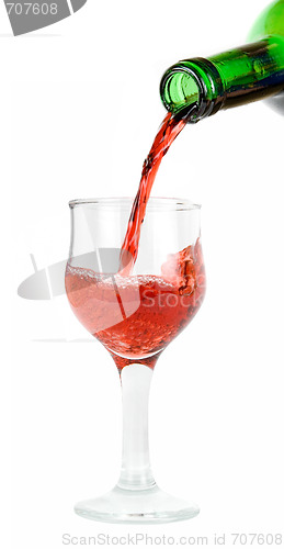 Image of pour red wine 