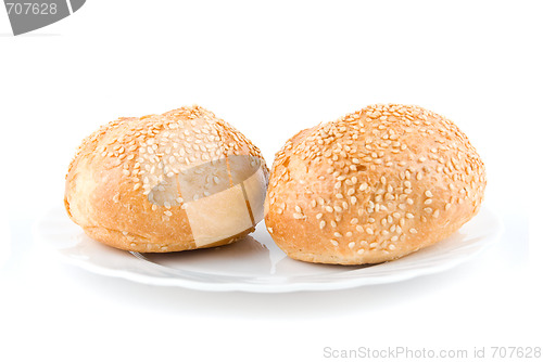 Image of Two sesame buns