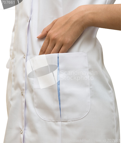 Image of White doctors coat