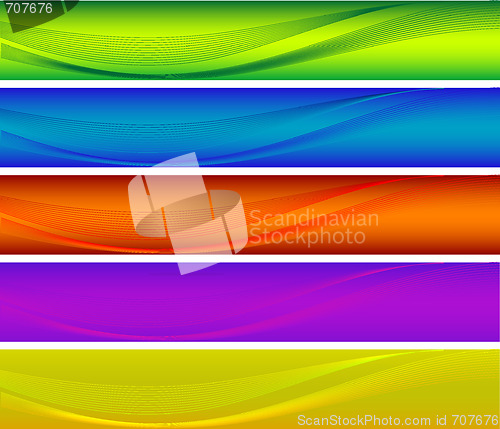 Image of vector colorful banners