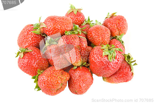 Image of red ripe strawberries
